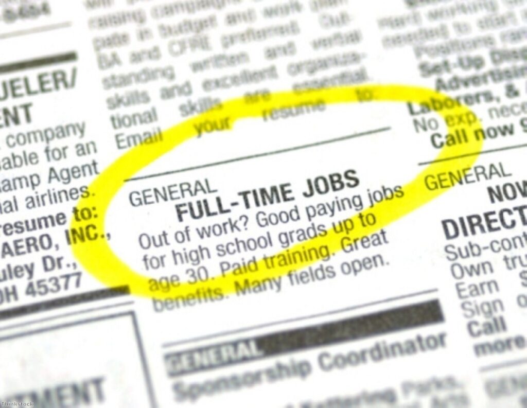 Full-time employment is on the rise, but long term unemployment is still an issue.