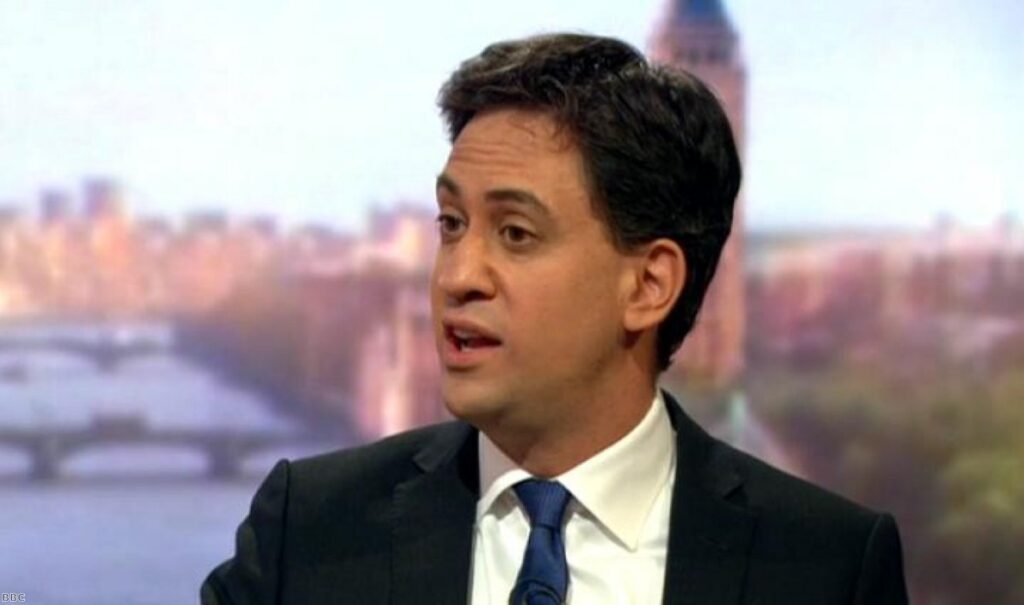 Ed Miliband on Marr this morning