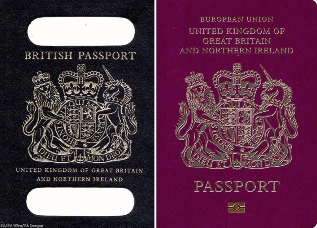 "Apparently the new passport will have images inside of Britishness"