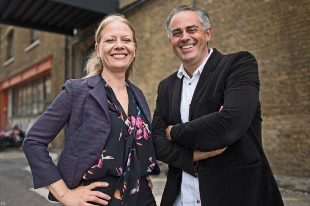 Joint Green Party of England and Wales leaders, Sian Berry and Jonathan Bartley | Copyright: PA