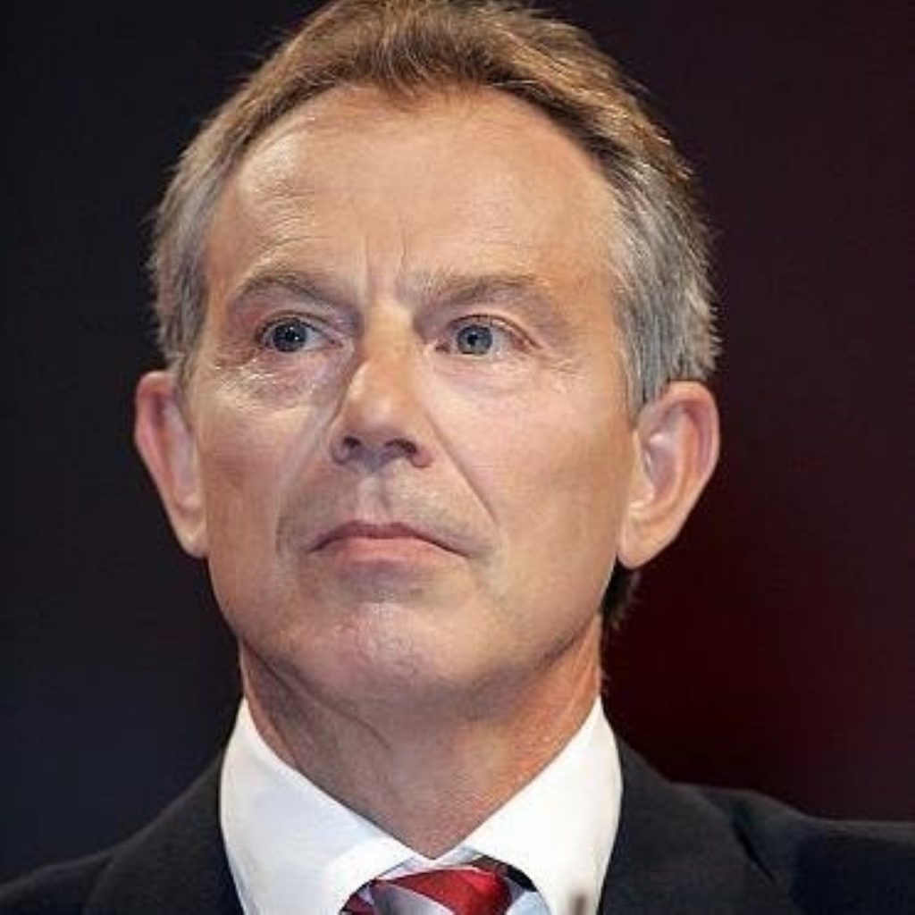 Tony Blair will announce Britain's signing of the trafficking convention