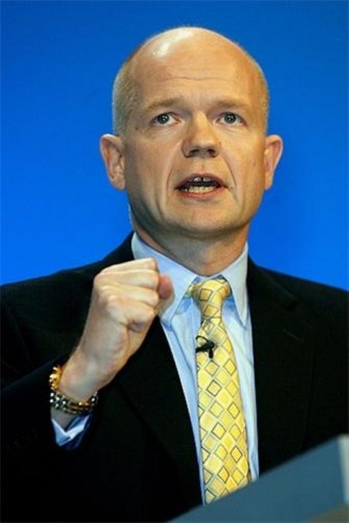 Hague outlines ideas on Middle East