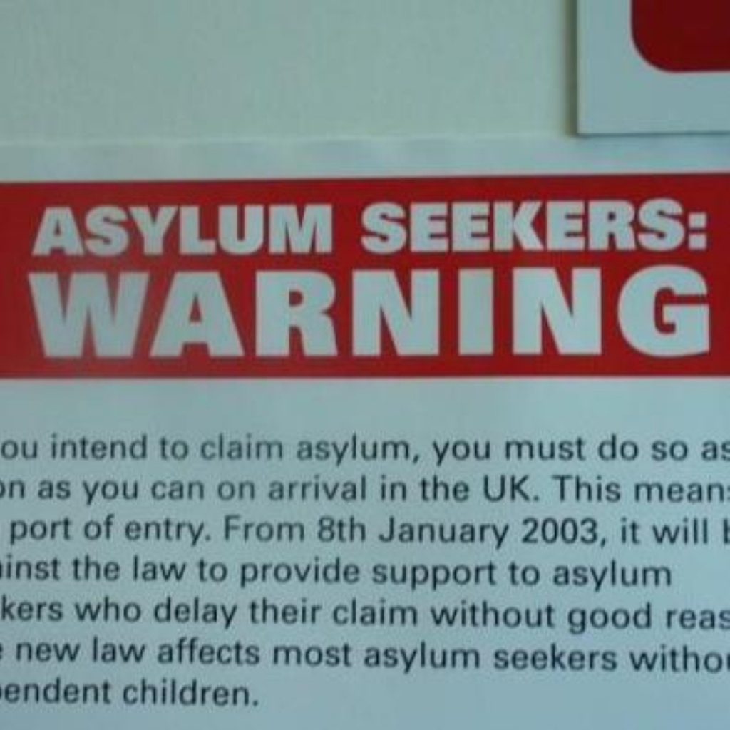 Asylum claims down