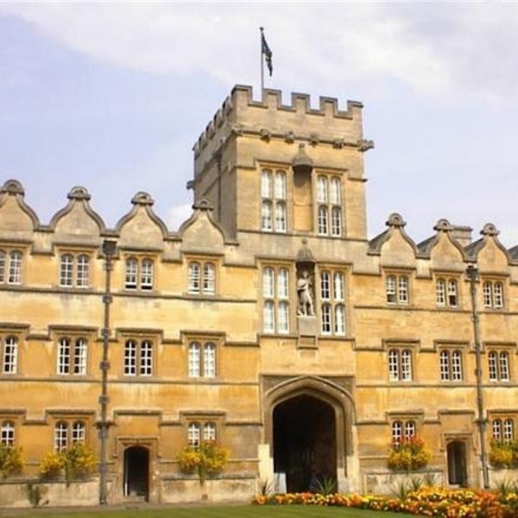 Oxford is ranked as the top university by the Times