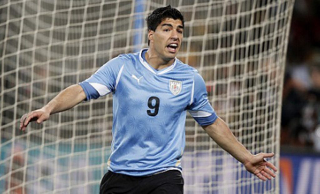 Luis Suarez plays for Liverpool and Uruguay