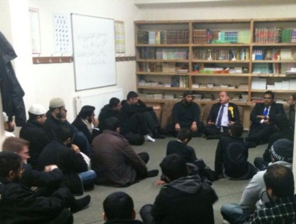 Elwyn Watkins and Kashif Ali answer questions in Oldham