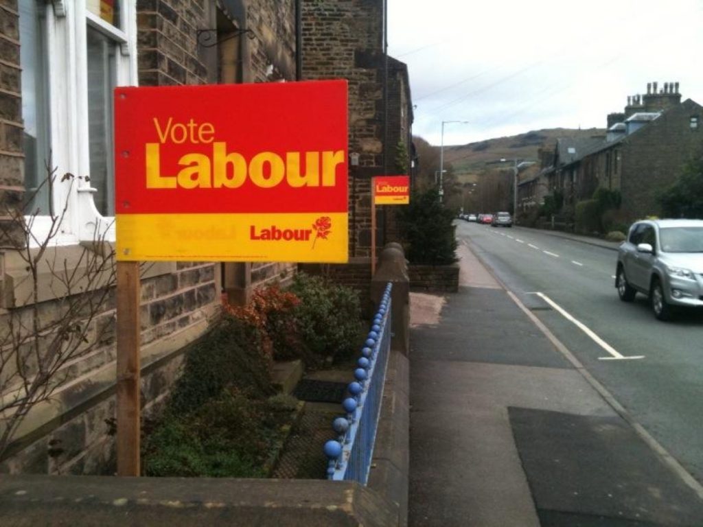 Labour signs in Oldham East and Saddleworth