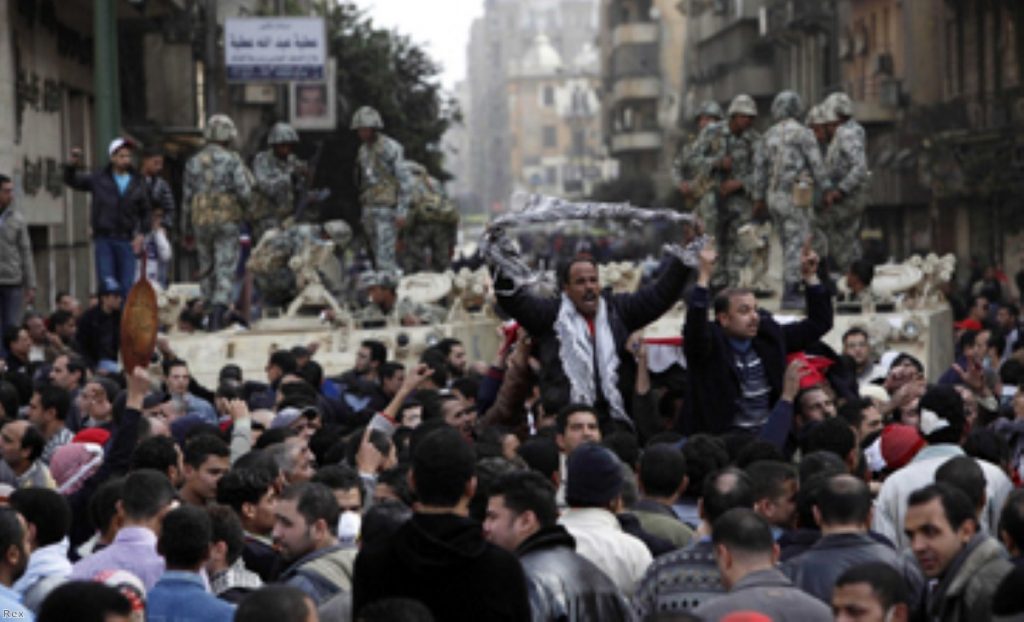 Egyptian protests are dominating debate