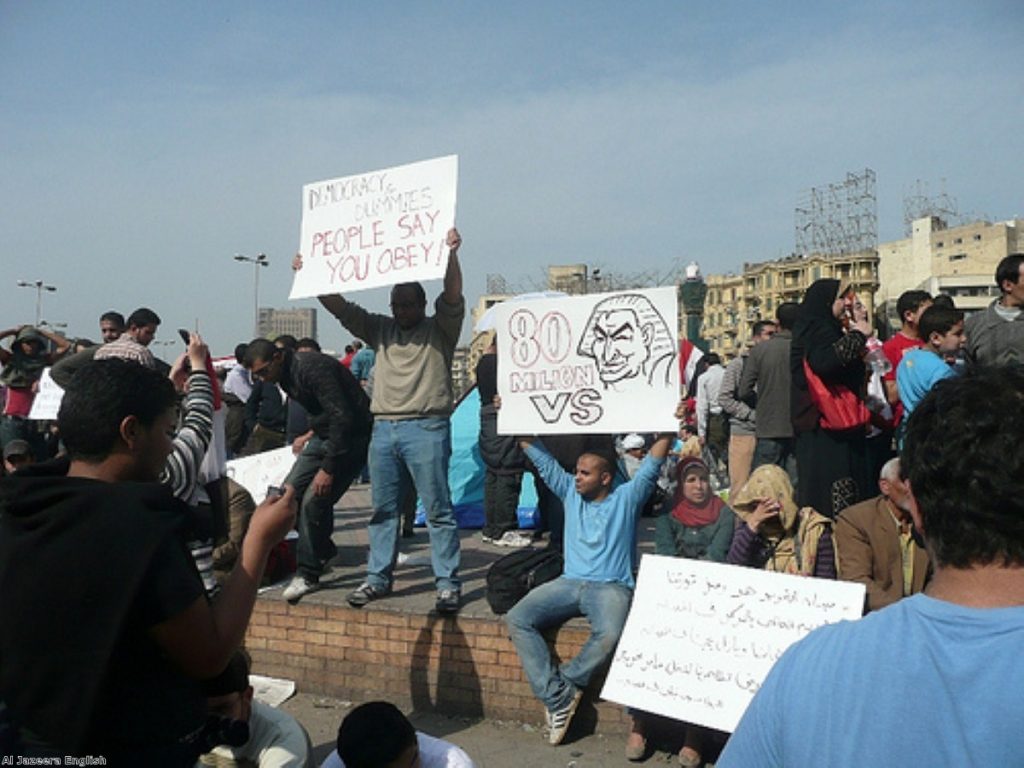 Opposition wants a 'final push' against Mubarak