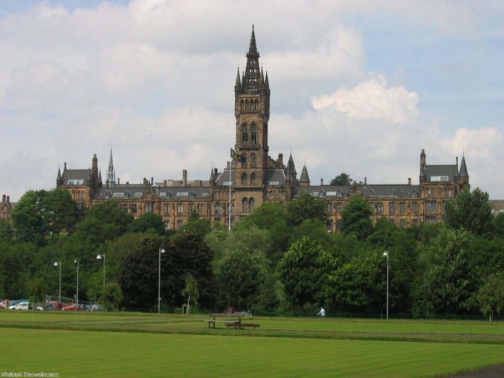 Glasgow University - among those which could suffer from a cut in international student numbers