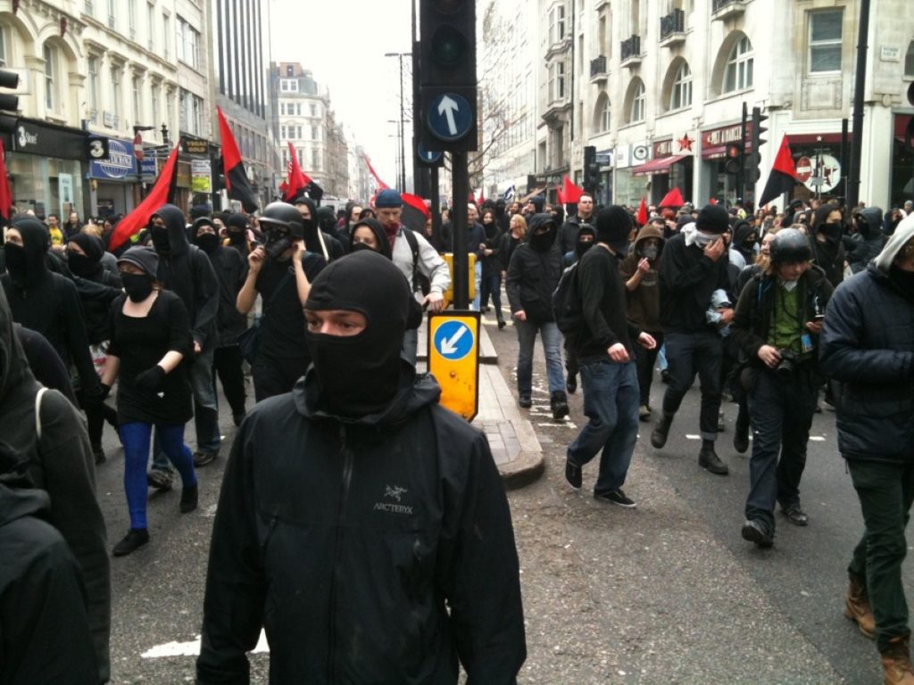 Anarchists on the streets of London