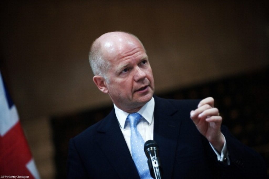 Hague: 'The UK strongly advises the Israeli government to reverse this decision.'
