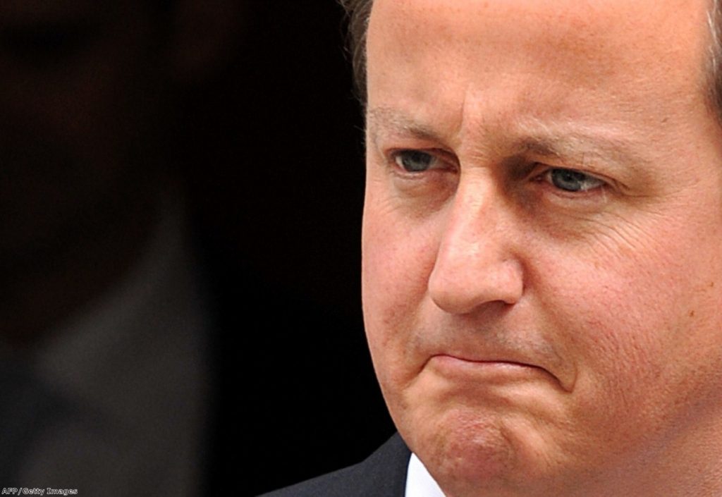 David Cameron outside Downing Street, as pressure mounts over the cash for access scandal