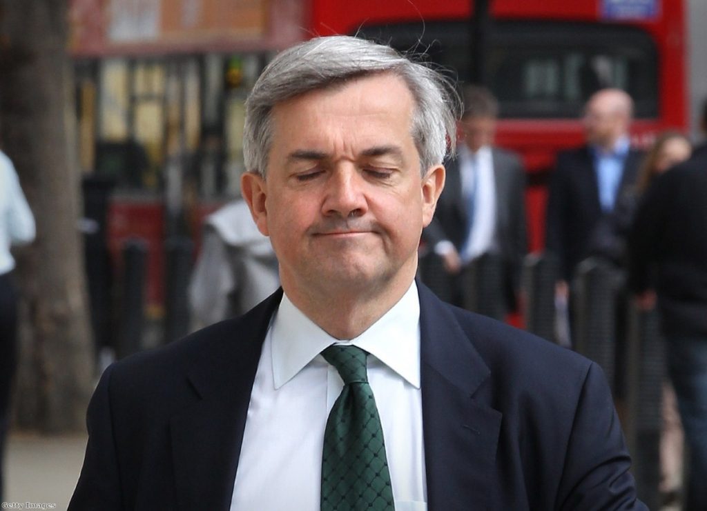 Chris Huhne: the end of a political career in one foolish mistake.