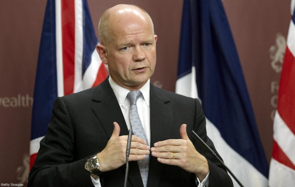 Hague: vital that the violence and repression by the Syrian regime stops