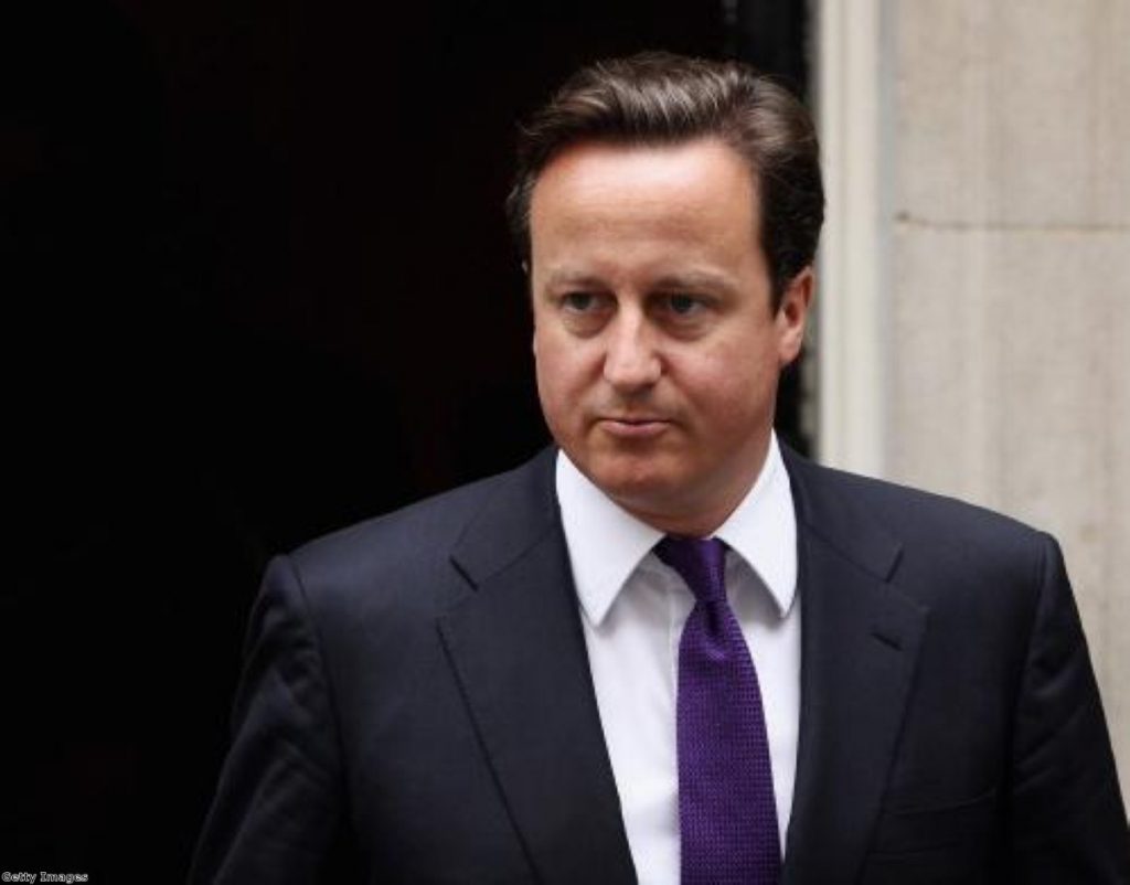Going it alone: David Cameron takes on a Lib-Lab alliance over Leveson