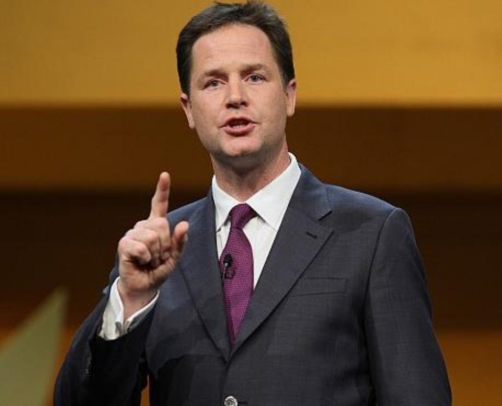 Heading for victory? Clegg thinks so, but the polls suggest otherwise.