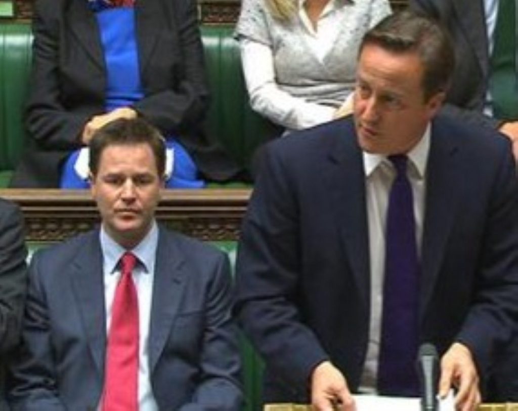 Miliband targeted Camoner's leadership in PMQs