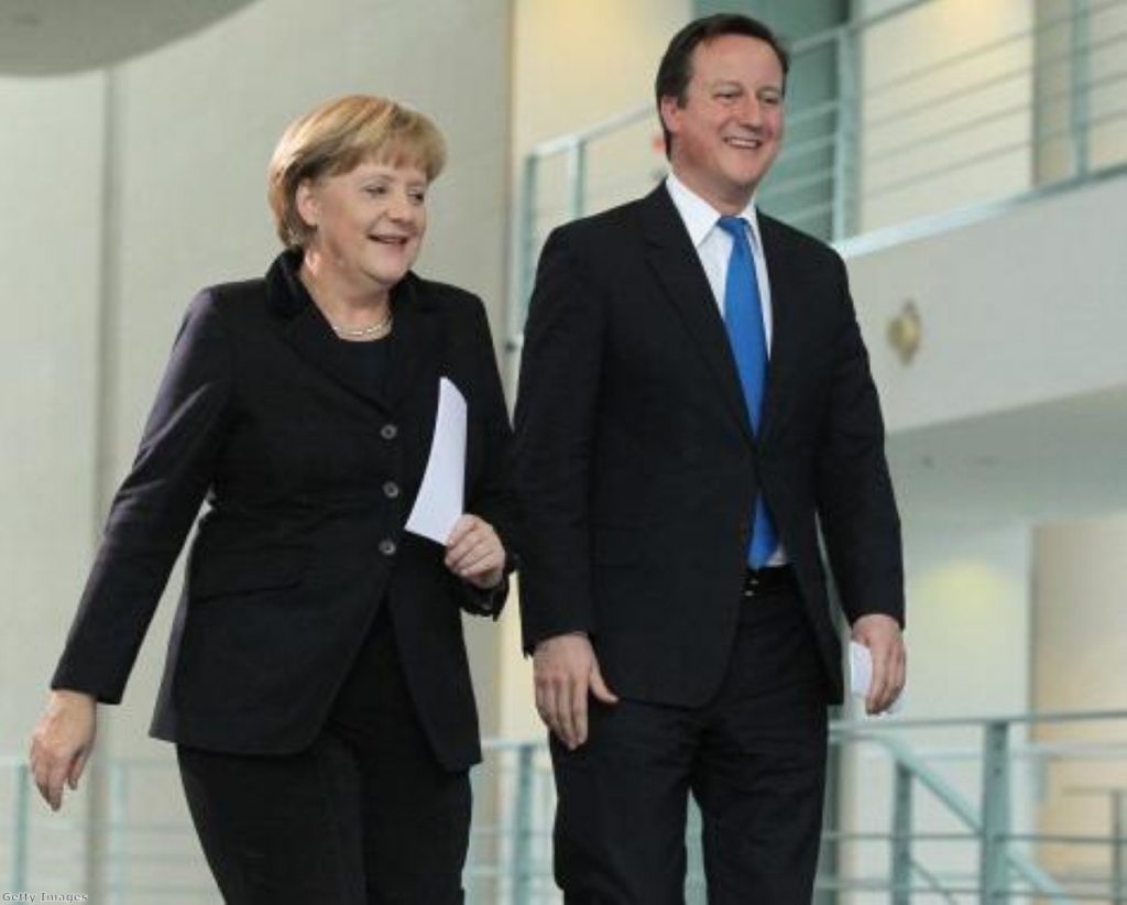 Merkel and Cameron