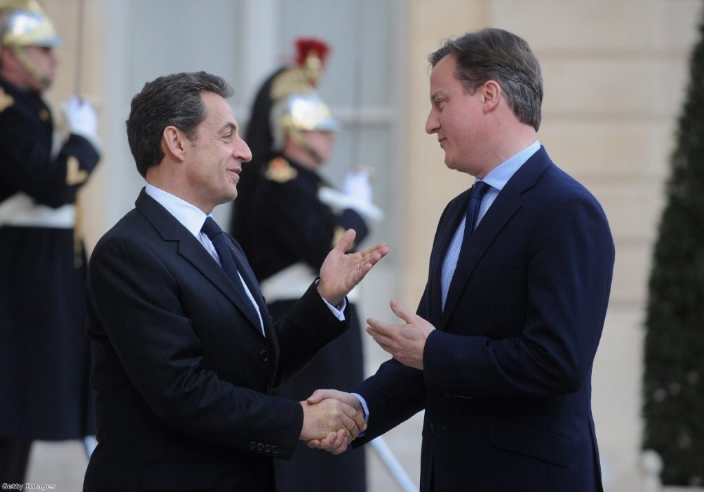 Entente cordiale? Sarkozy cut short his meeting with Cameron last week so he could concentrate on talks with Merkel.