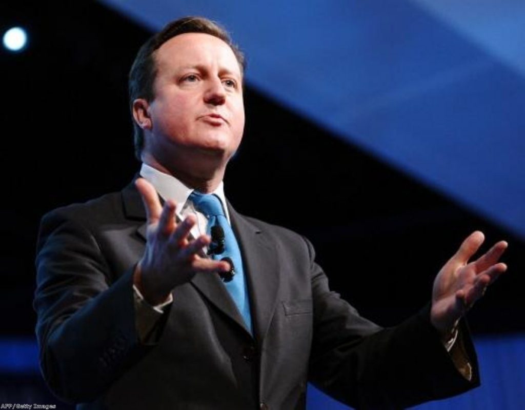 David Cameron in defiant mode
