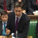 Confident: Miliband has a good day in the Commons