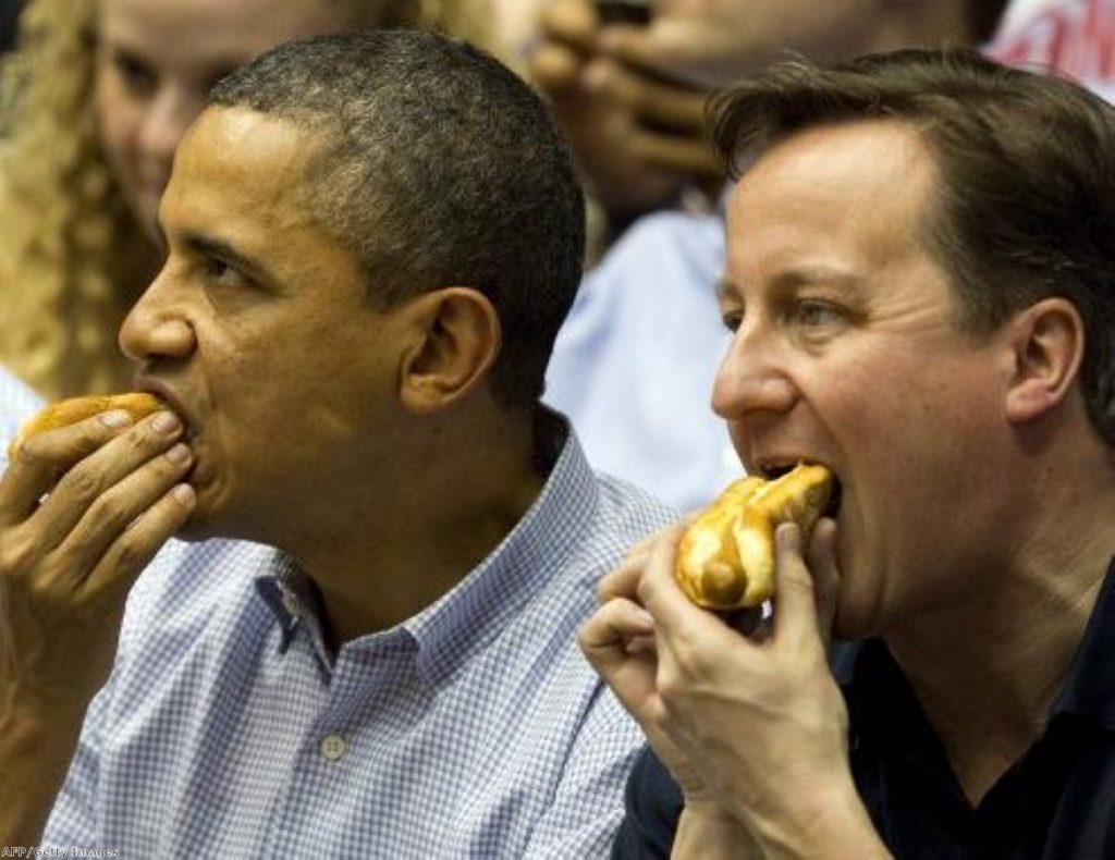Cameron and Obama chew over matters of state