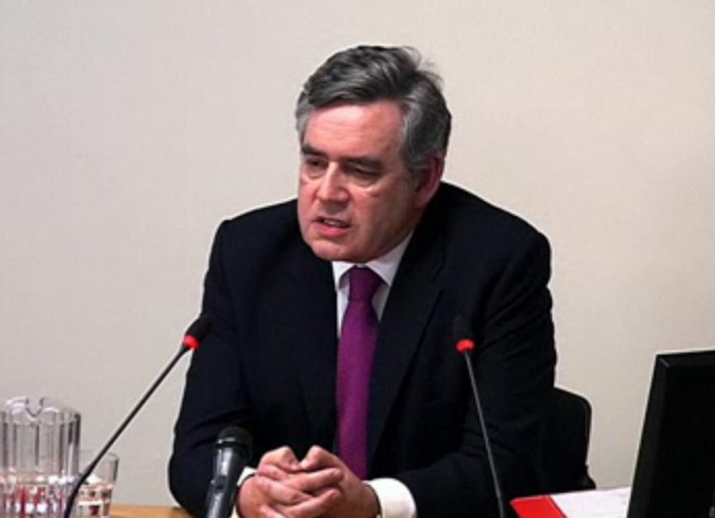 Gordon Brown said he had been thinking about media issues a lot thanks to the "British people" voting him out of power