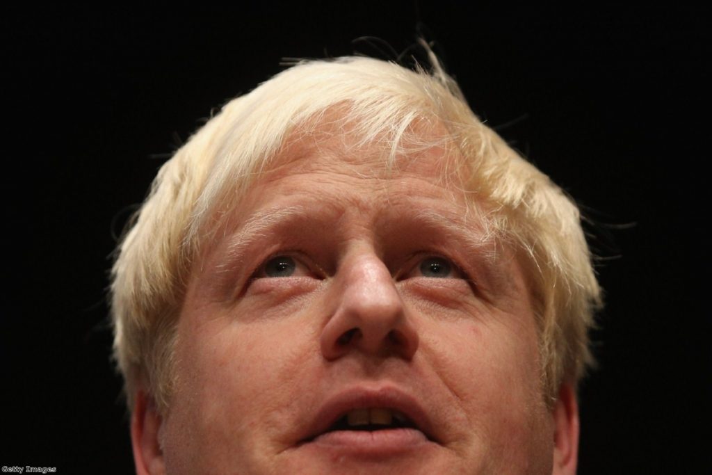 Boris: Joke went down badly.... if he made it at all 