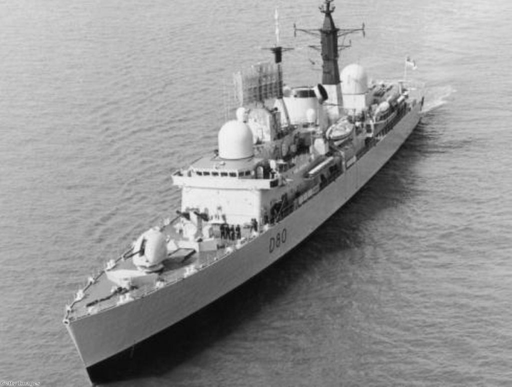 HMS Sheffield was sunk after being hit by an Exocet missile