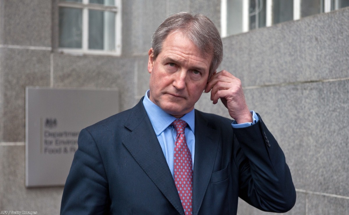 Owen Paterson did a tour of media offices yesterday as he tried to get on top of the horse meat scandal.