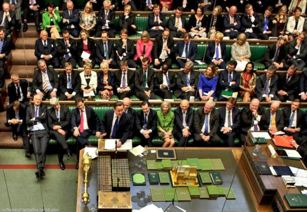 They're behind you: Cameron's backbenchers will be significantly strengthened by the election