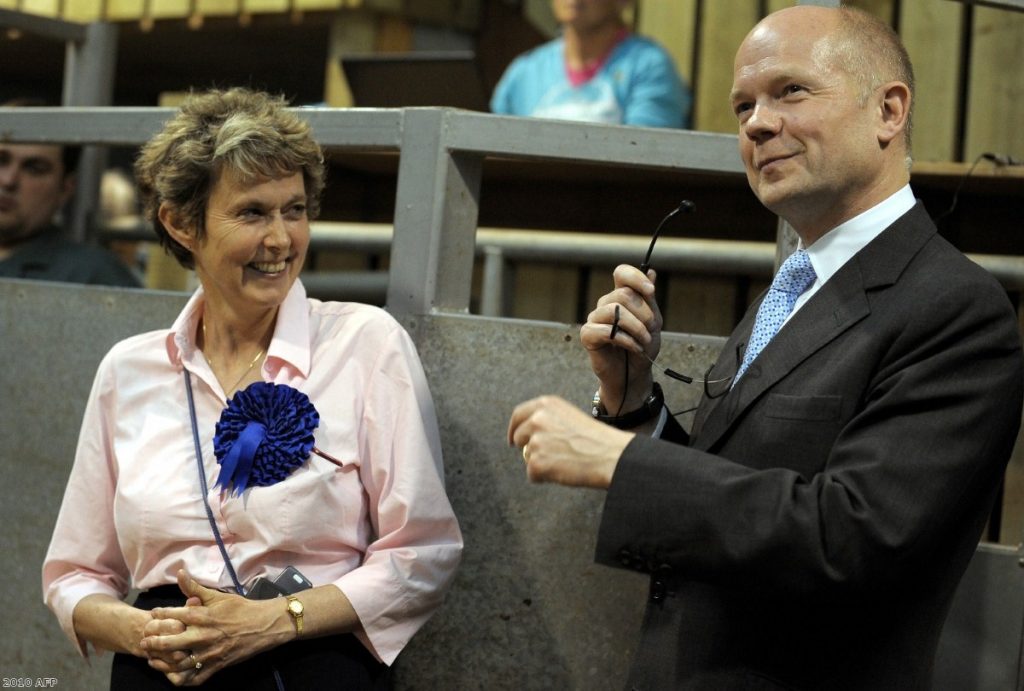 Anne McIntosh with William Hague in 2010