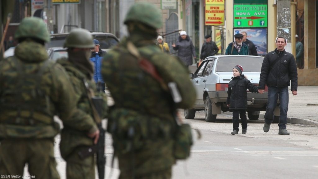 Russian troops' presence in the Crimea region is prompting international response