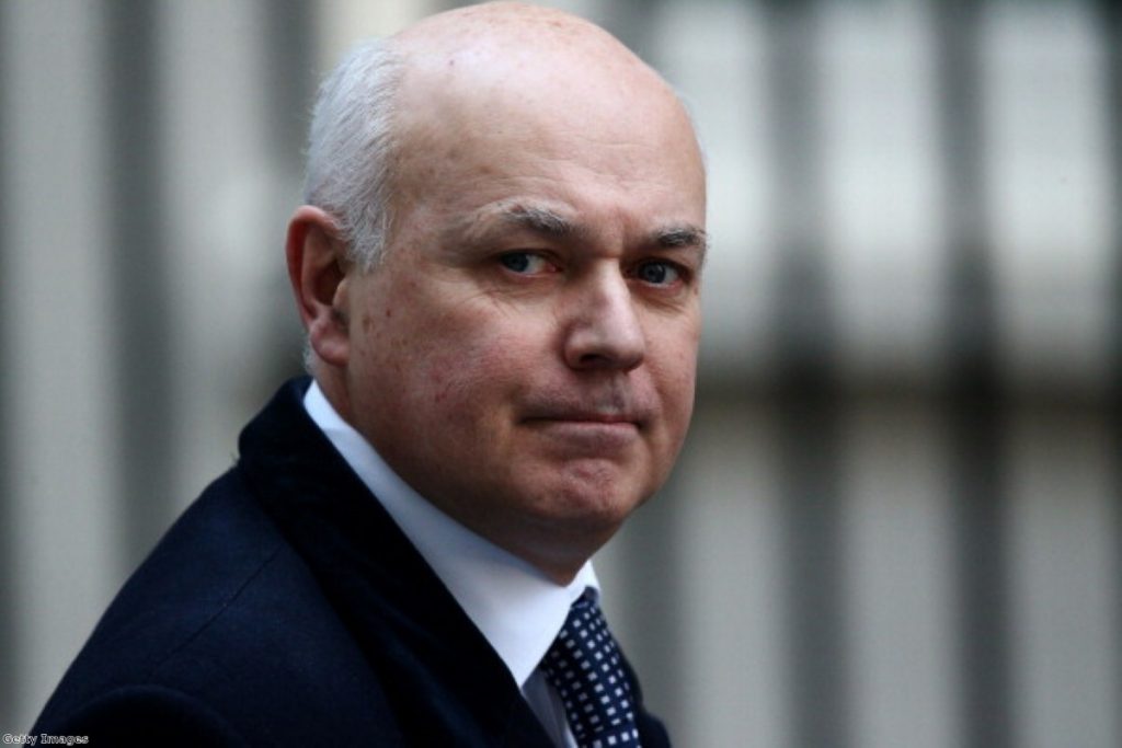 Universal Chaos: Iain Duncan Smith continues to defend his welfare scheme.