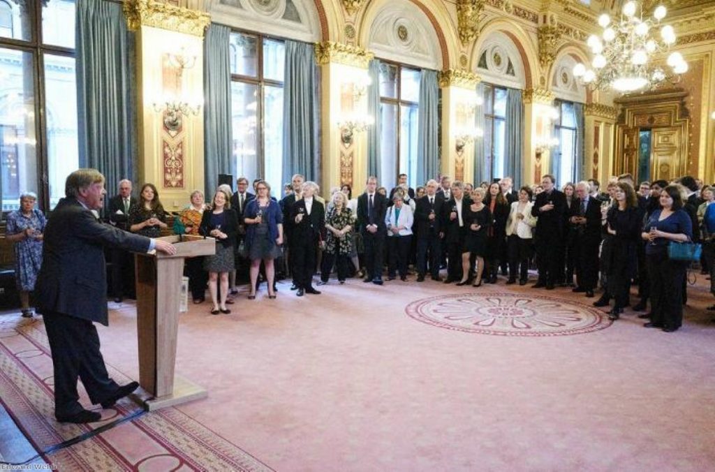 Ken Clarke addressing the Germans: Don