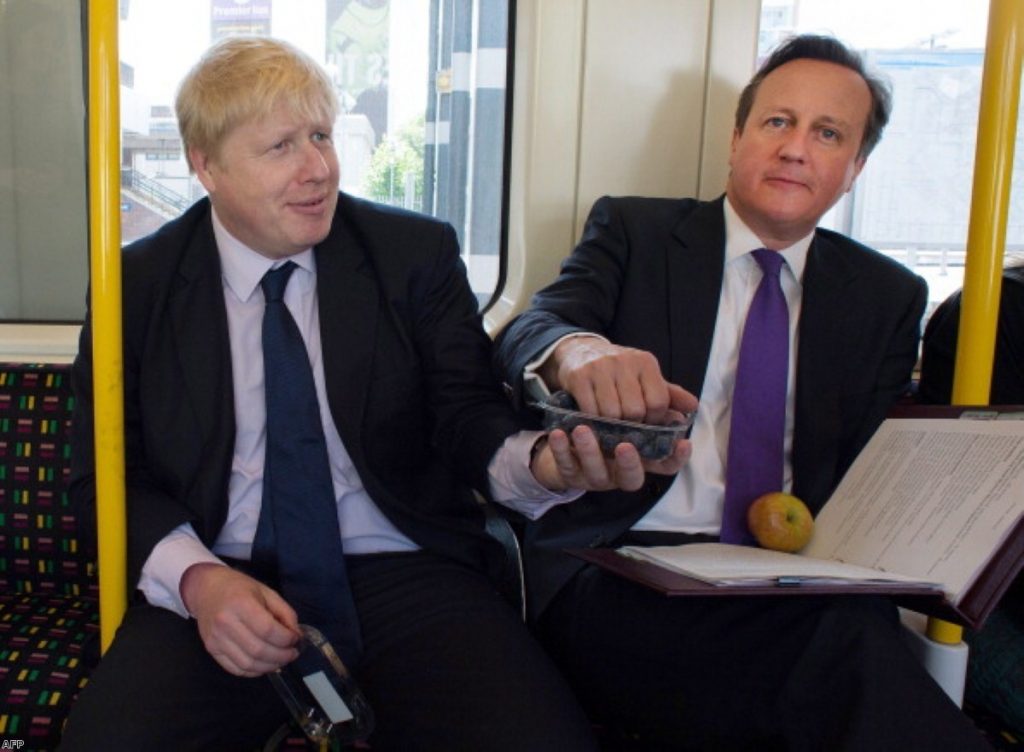 Boris Johnson and David Cameron share the wealth in London