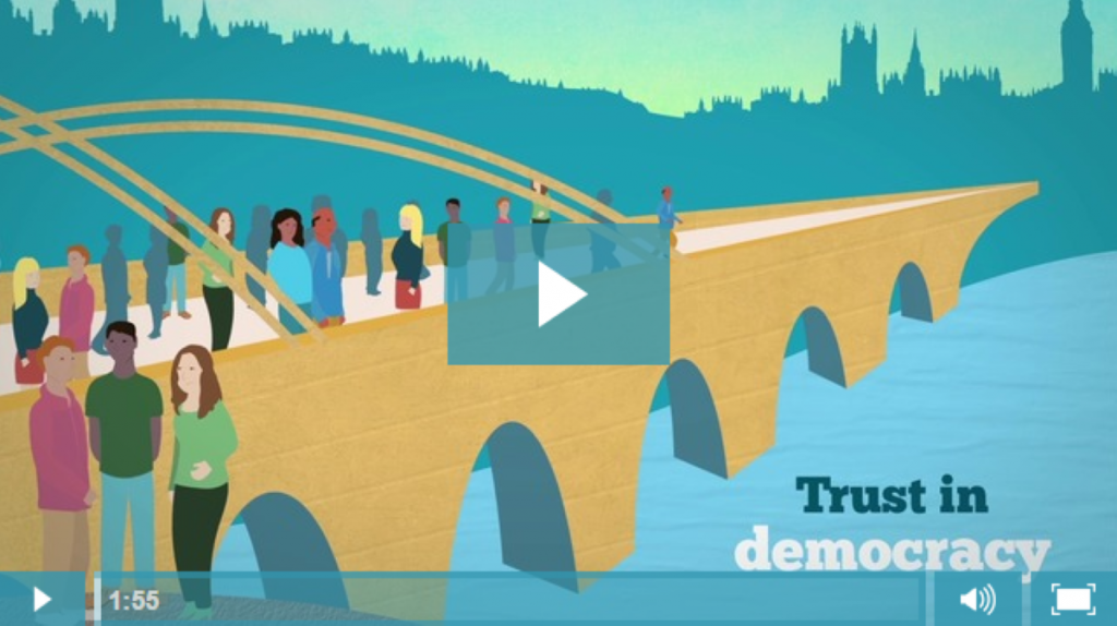 Only 25% of people “trust” Parliament, but 50% trust the overall democratic process. So how can we bridge the divide?