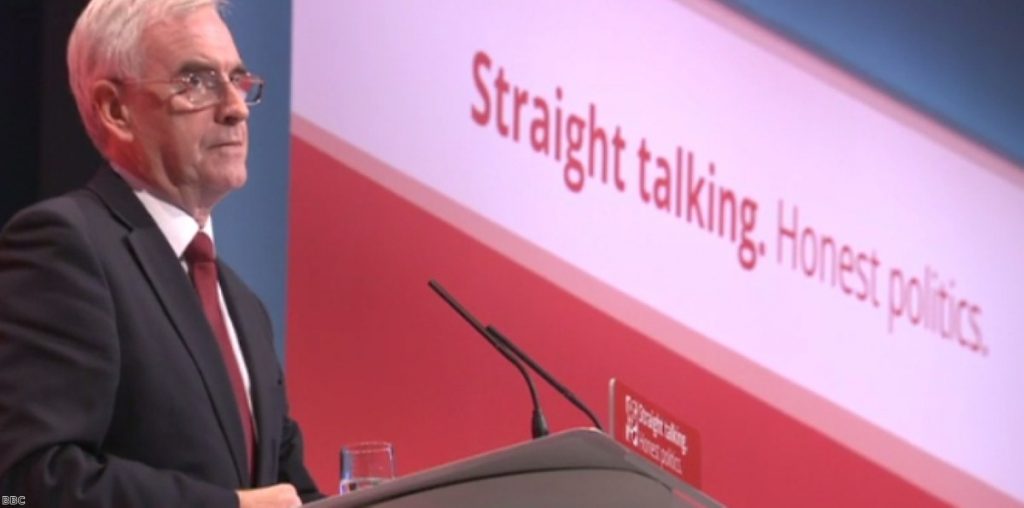 John McDonnell: "Straight-talking, honest politics"