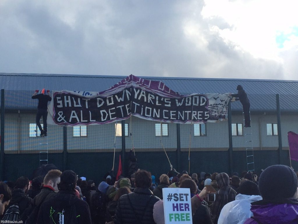 "This week more than 100 women in Yarl's Wood detention centre went on hunger strike"