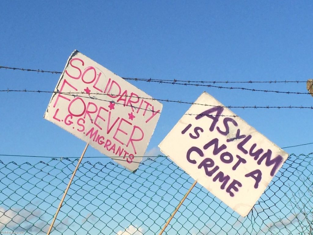 Hundred's of people attended a demonstration at Yarl's Wood detention centre on Saturday