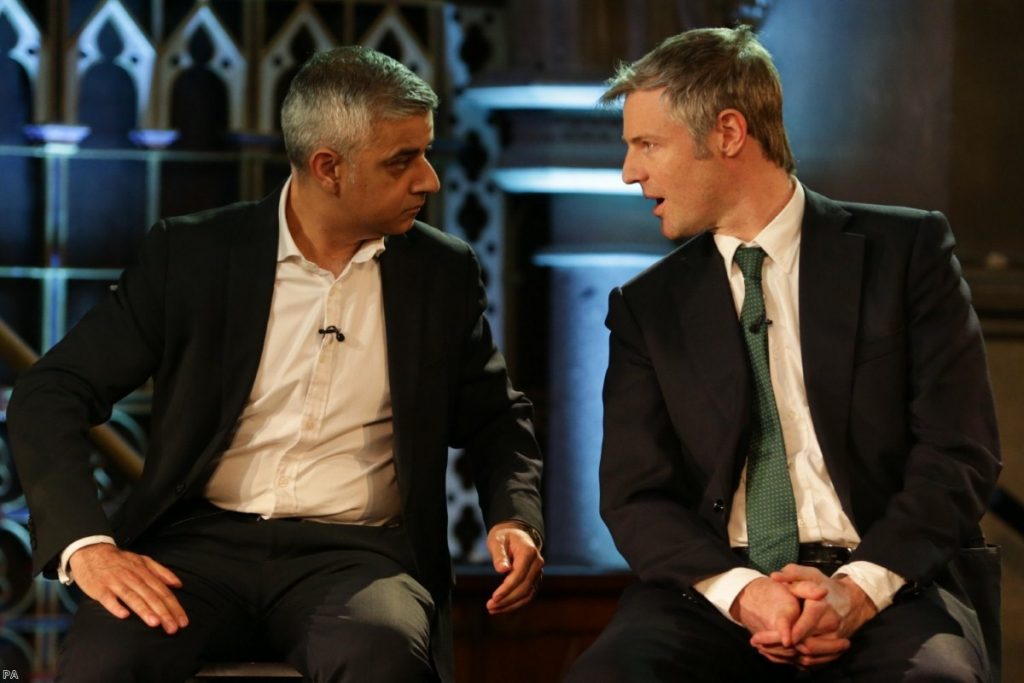 Labour believe Goldsmith's attacks on Sadiq Khan are starting to get through to voters