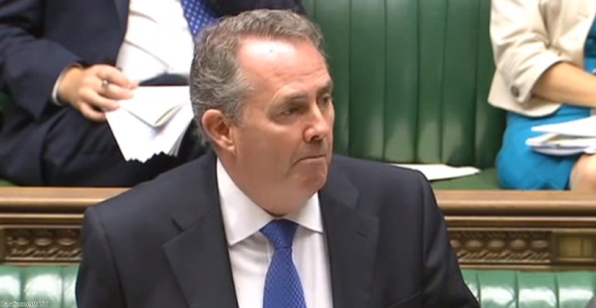 "Liam Fox released a very revealing statement yesterday."