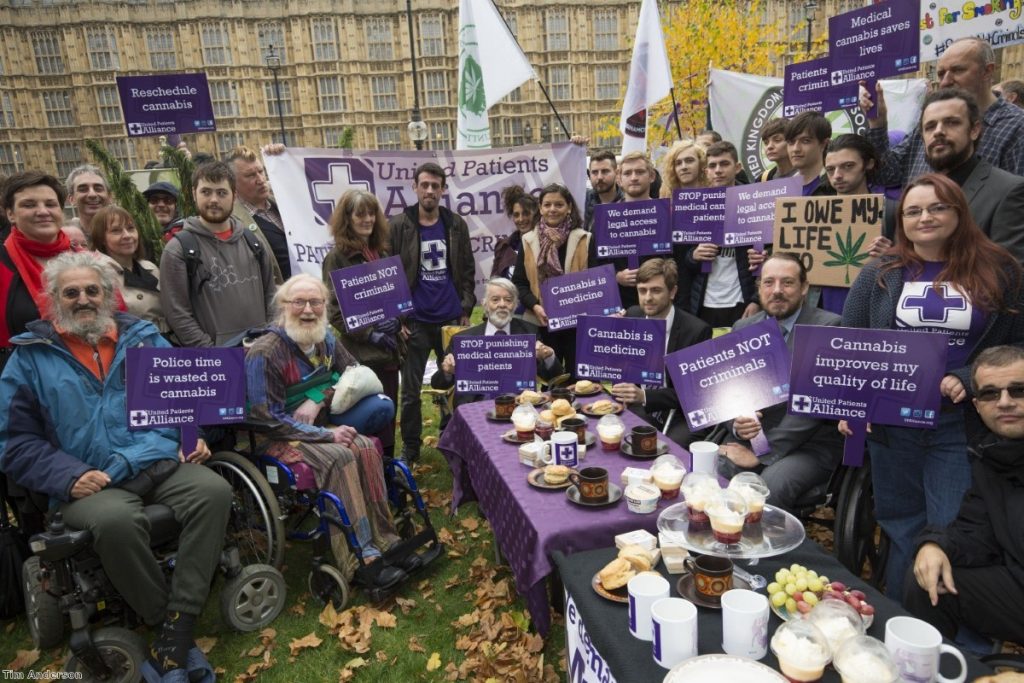 "The patients had prepared tea, scones and cakes for the protest. Some of the offerings were 