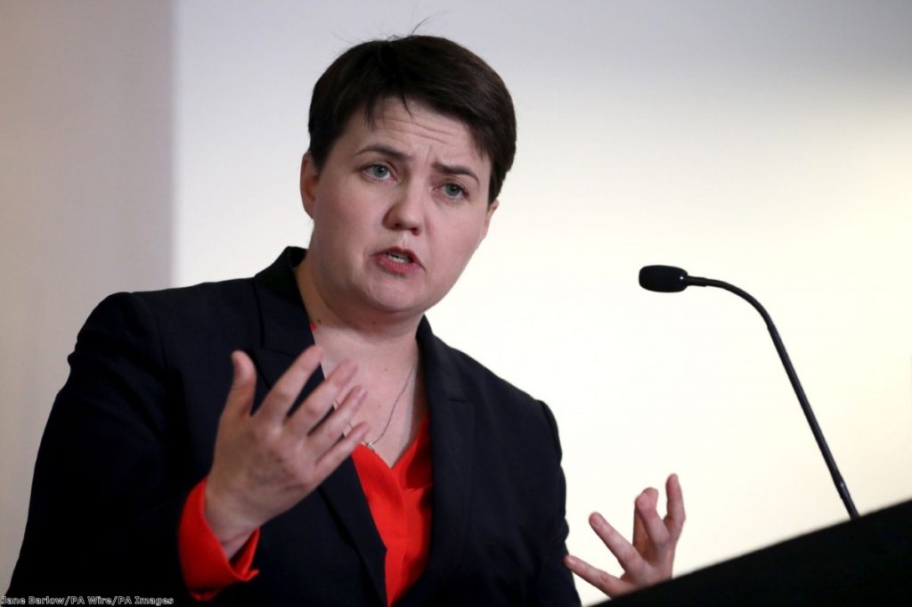 "It allows Ruth Davidson, once again, to argue that she's "standing up for Scotland"