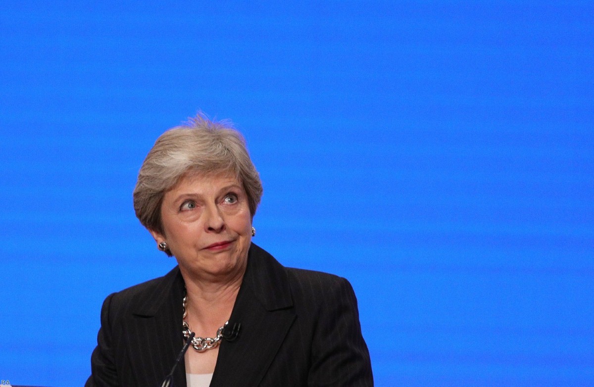 Prime Minister Theresa May makes her speech at the Conservative Party annual conference | Copyright: PA
