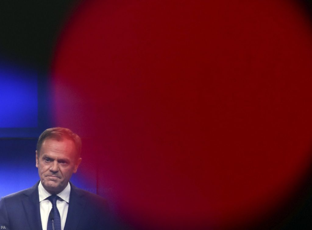 Tusk's comments caused a storm of British protest
