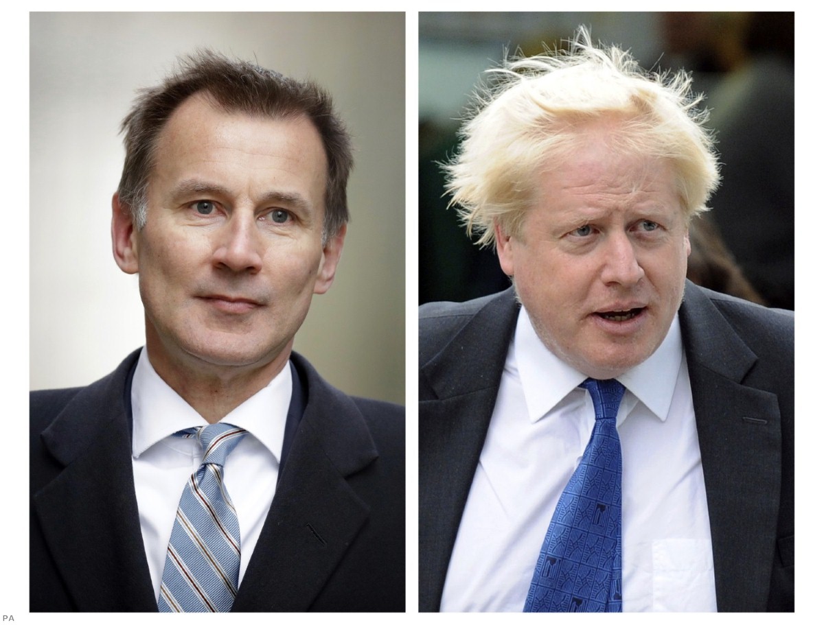 Boris Johnson and Jeremy Hunt are the final two contenders for the leadership.