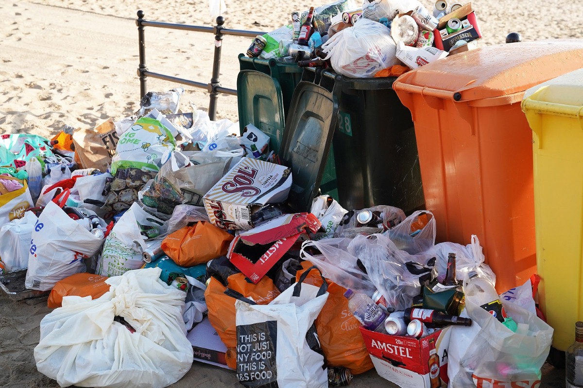 Beaches across the UK were drowning in litter after lockdown restrictions were eased: Covid should provide an opportunity to re-examine consumption and waste