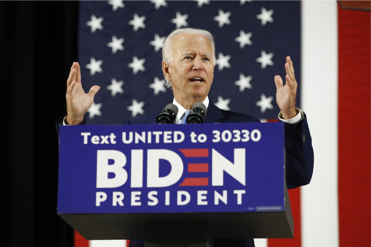 Joe Biden speaking at a rally at the end of June: Despair remains the greatest obstacle to a Biden presidency